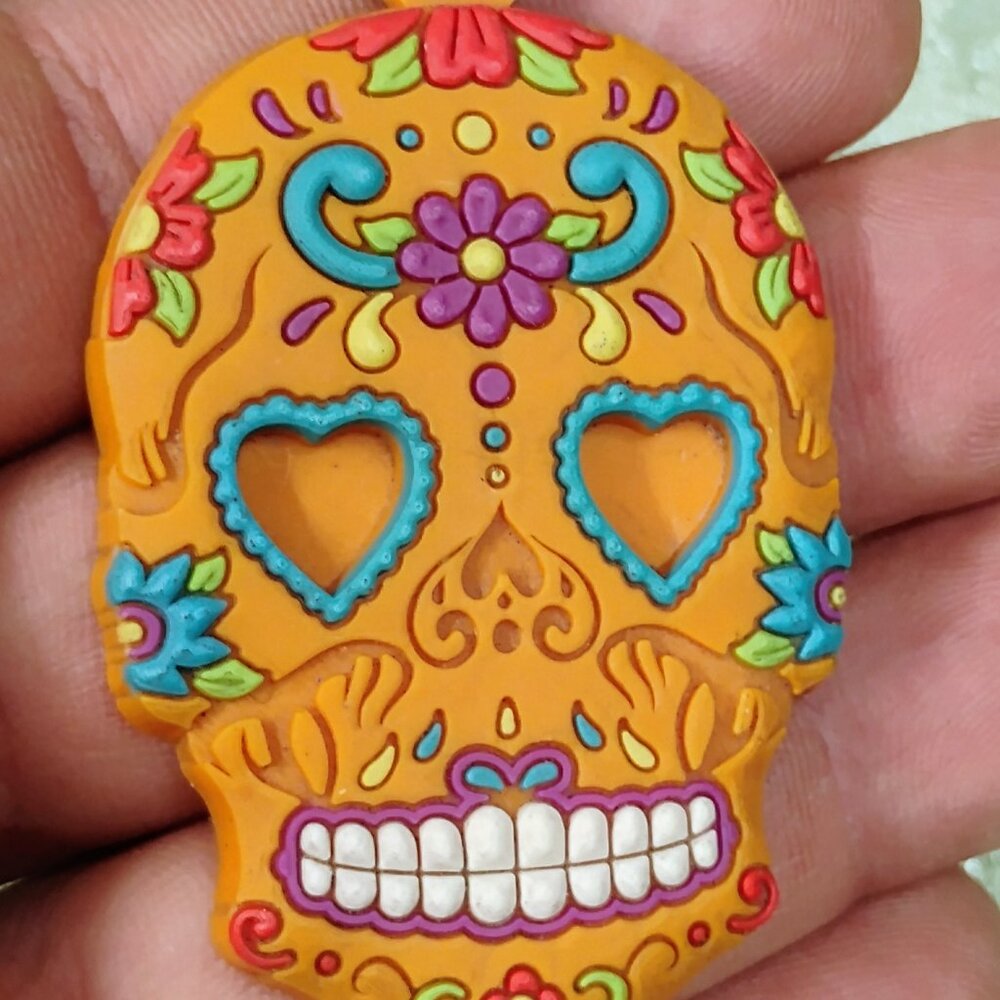Day of the Dead Car Key Chain Gothic Skull Halloween Decoration